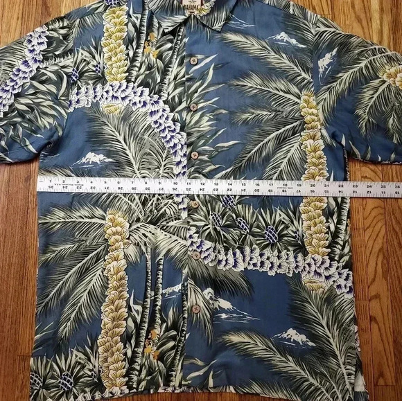 tommy bahama mens button down shirt shirt silk Hawaiian - Picture 5 of 5